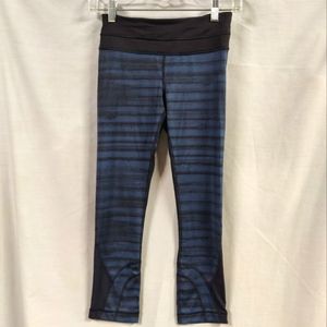 Lululemon Blue Stripe Leggings